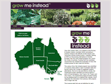 Tablet Screenshot of growmeinstead.com.au